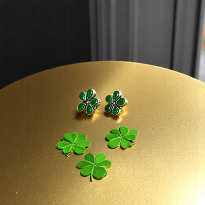 D Glamm Fashion Blue Gemstone Flower Stud Earrings for Girls and Women